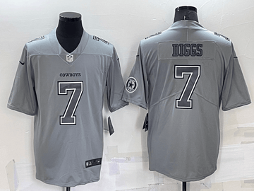 Trevon Diggs Logo Dallas Cowboys grey Vapor jersey