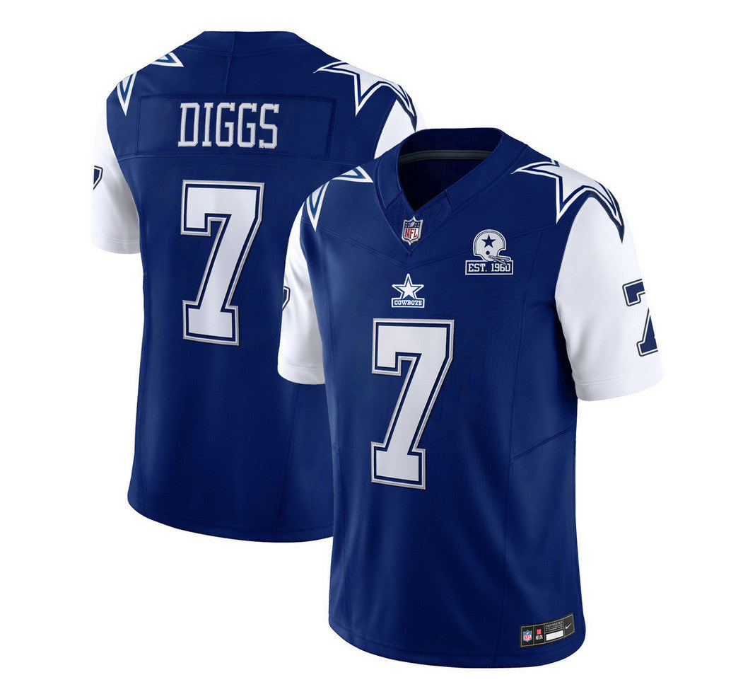 Trevon Diggs Dallas Cowboys navy Vapor jersey