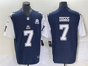 Trevon Diggs Dallas Cowboys navy Vapor jersey