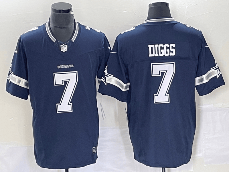 Trevon Diggs Dallas Cowboys navy FUSE jersey