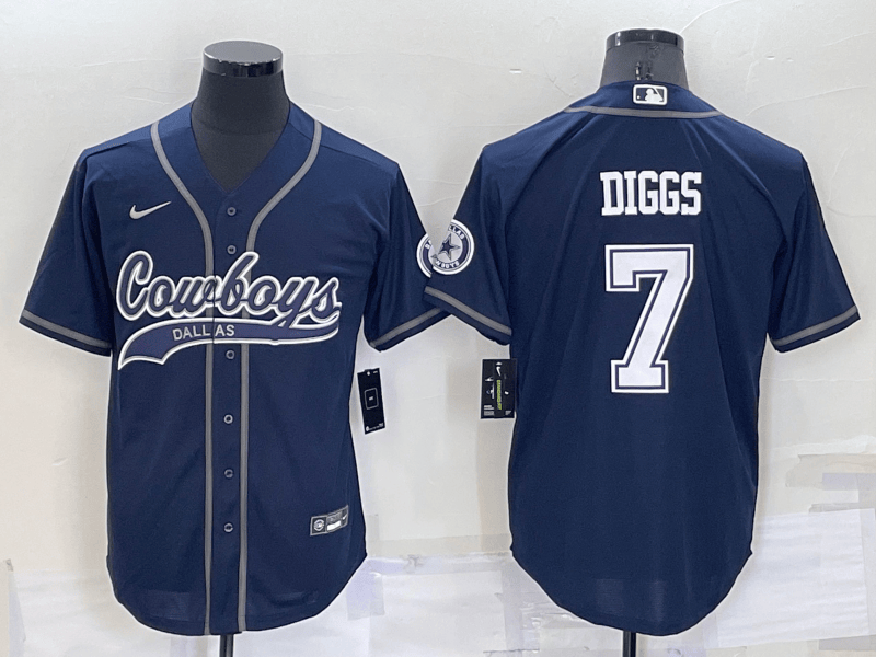 Trevon Diggs Dallas Cowboys navy jersey