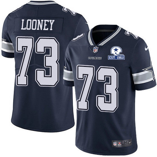 Joe Looney Dallas Cowboys navy Limited jersey