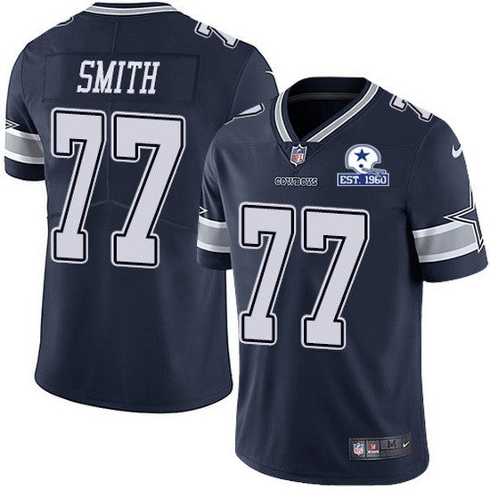 Tyron Smith Dallas Cowboys navy Limited jersey