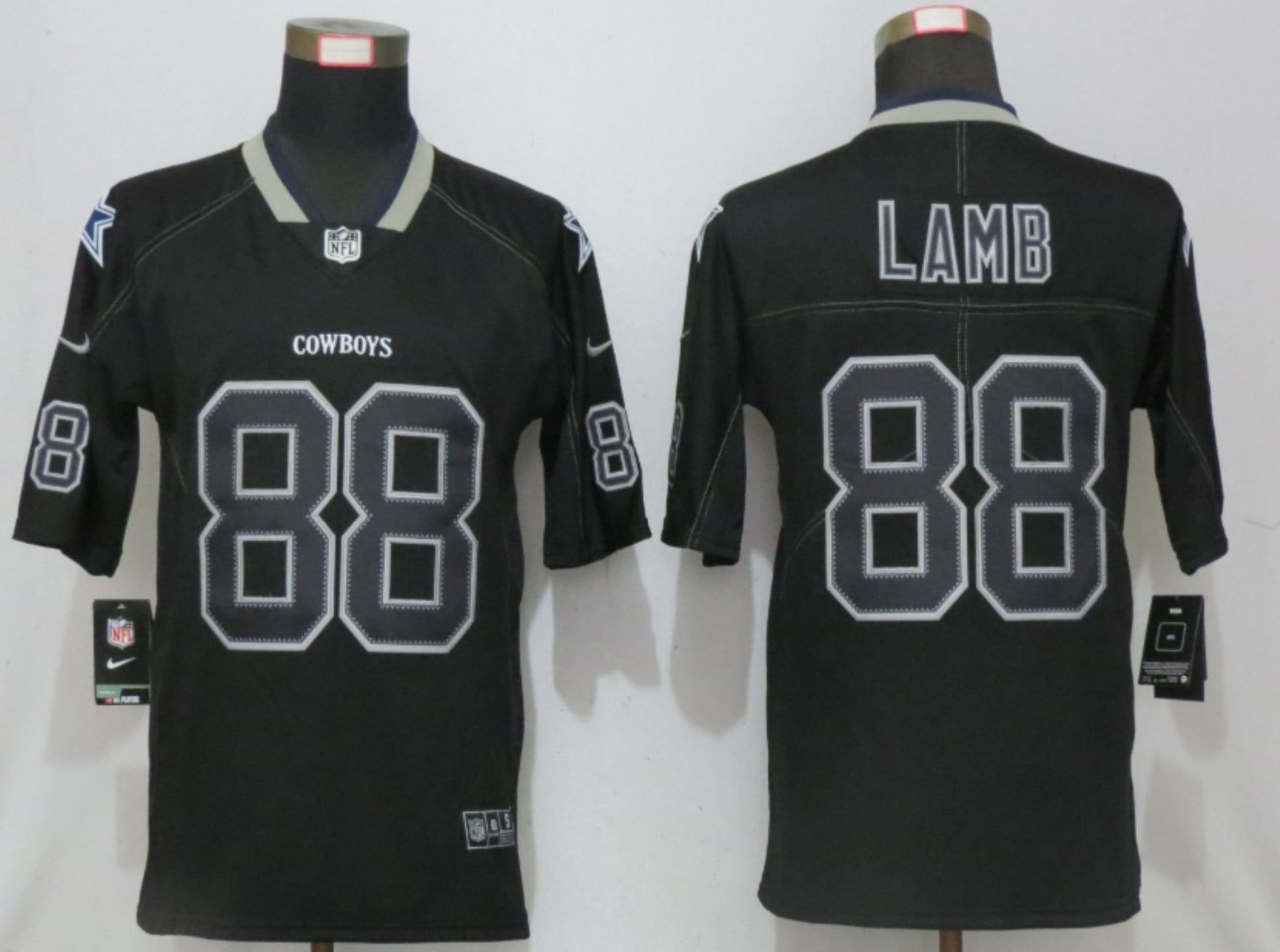 CeeDee Lamb Dallas Cowboys black Color Rush jersey