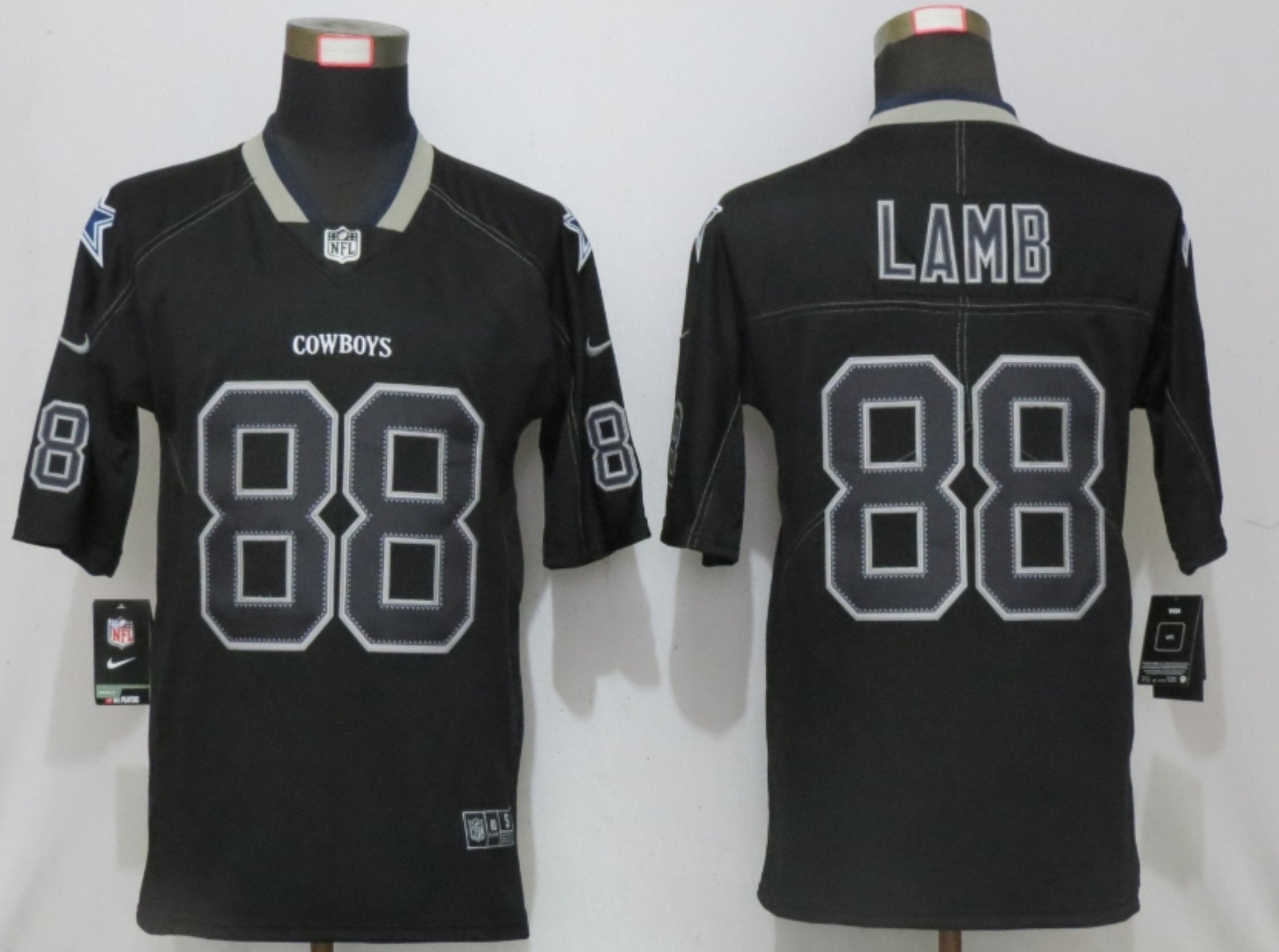 CeeDee Lamb Dallas Cowboys black Color Rush jersey