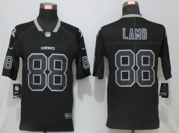 CeeDee Lamb Dallas Cowboys black Color Rush jersey