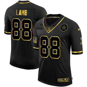 CeeDee Lamb Dallas Cowboys black Salute To Service jersey