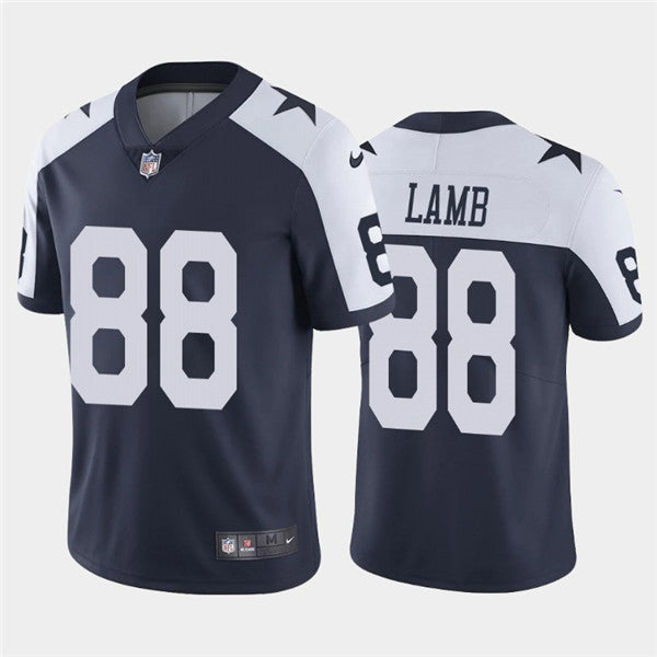 CeeDee Lamb Dallas Cowboys navy Vapor jersey