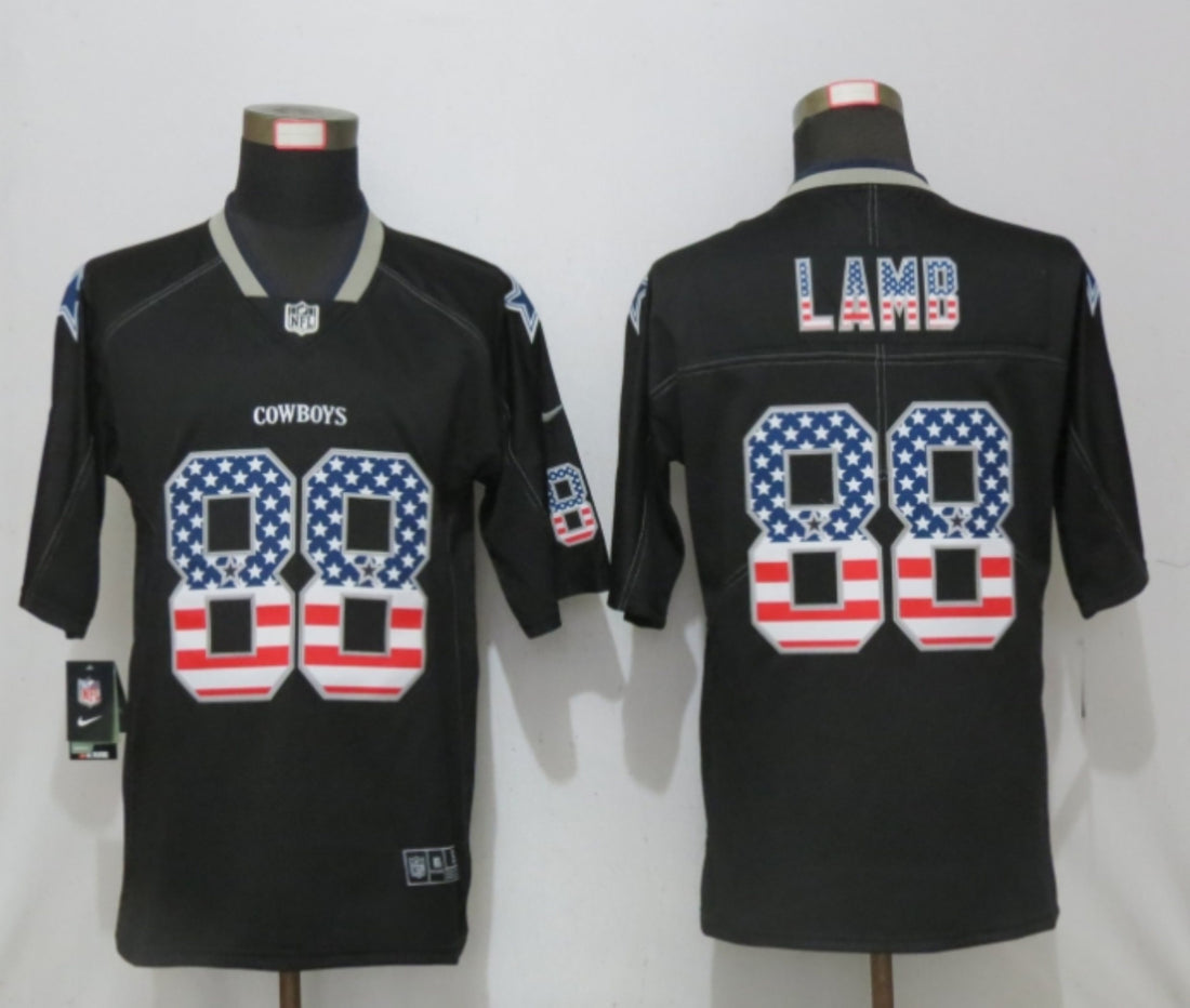 CeeDee Lamb Dallas Cowboys black Color Rush jersey