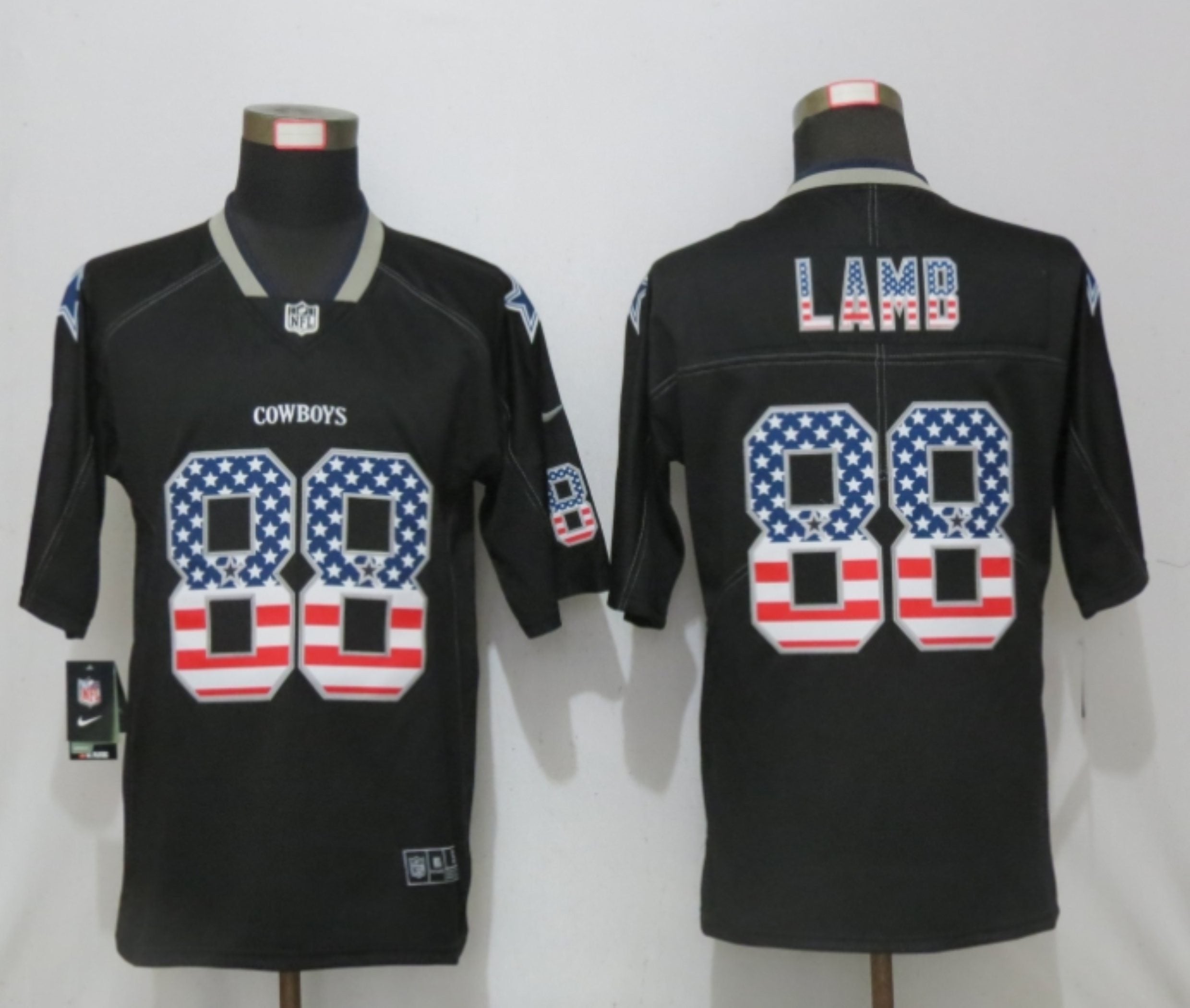 CeeDee Lamb Dallas Cowboys black Color Rush jersey