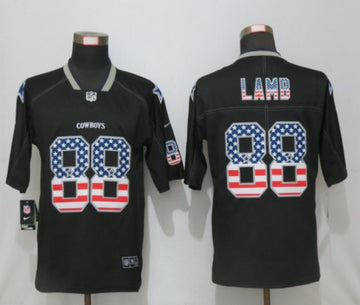 CeeDee Lamb Dallas Cowboys black Color Rush jersey