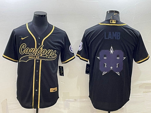 CeeDee Lamb Dallas Cowboys black jersey