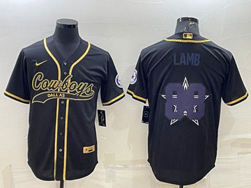 CeeDee Lamb Dallas Cowboys black jersey
