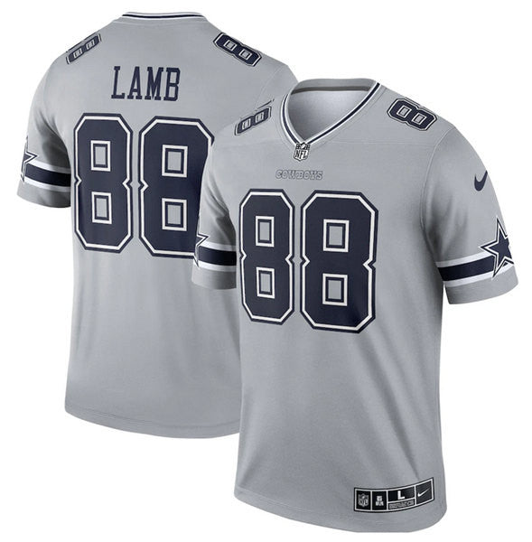 CeeDee Lamb Dallas Cowboys gray Game jersey
