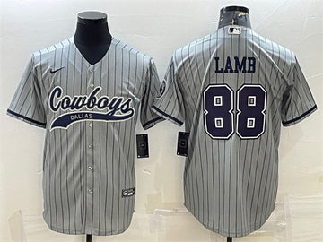 CeeDee Lamb Dallas Cowboys gray jersey