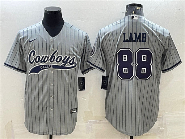 CeeDee Lamb Dallas Cowboys gray jersey
