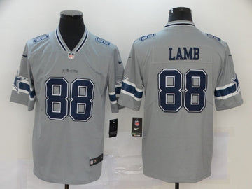 CeeDee Lamb Dallas Cowboys grey Inverted Legend jersey