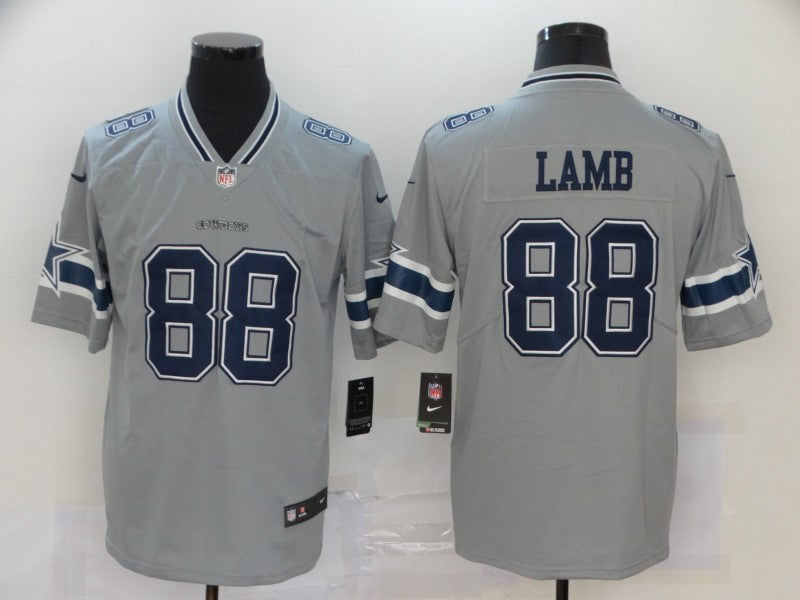 CeeDee Lamb Dallas Cowboys grey Inverted Legend jersey