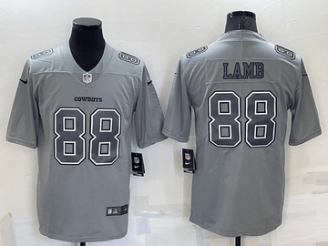 CeeDee Lamb Dallas Cowboys grey Vapor jersey