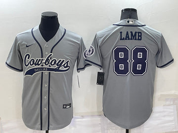 CeeDee Lamb Dallas Cowboys grey jersey