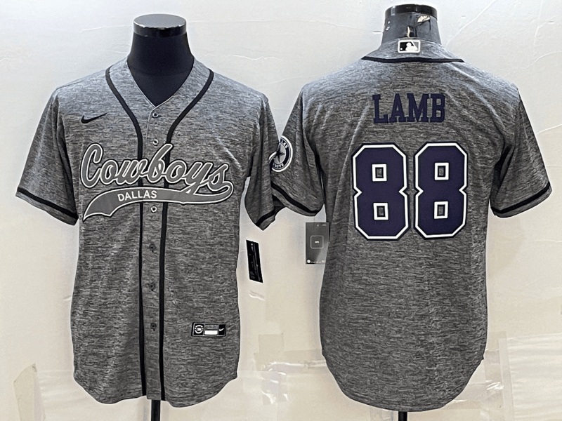 CeeDee Lamb Dallas Cowboys grey jersey