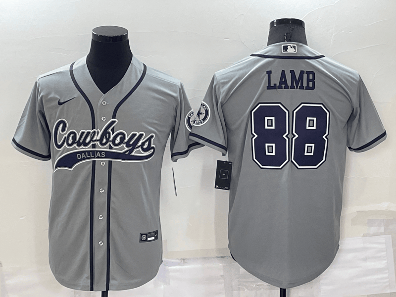 CeeDee Lamb Dallas Cowboys grey jersey