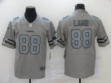 CeeDee Lamb Dallas Cowboys grey jersey