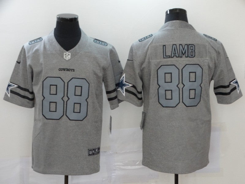 CeeDee Lamb Dallas Cowboys grey jersey
