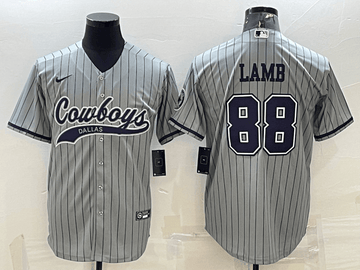 CeeDee Lamb Dallas Cowboys grey jersey