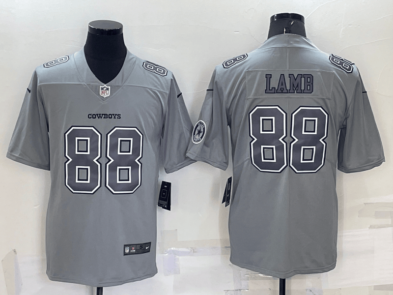 CeeDee Lamb Logo Dallas Cowboys grey Vapor jersey