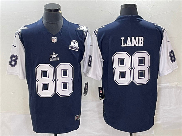 CeeDee Lamb Dallas Cowboys navy Vapor jersey