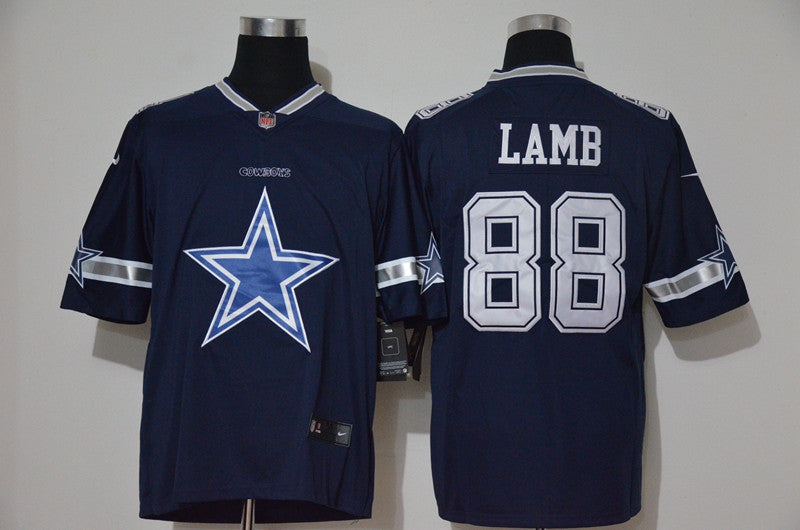 CeeDee Lamb Dallas Cowboys navy Vapor jersey