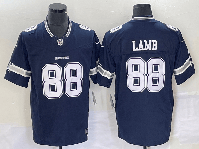 CeeDee Lamb Dallas Cowboys navy FUSE jersey