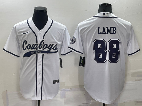 CeeDee Lamb Dallas Cowboys white jersey