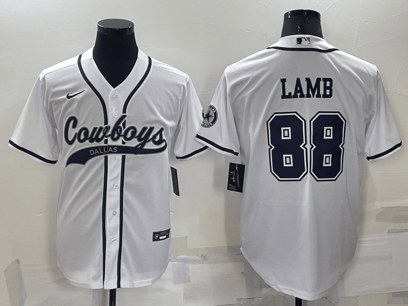 CeeDee Lamb Dallas Cowboys white jersey