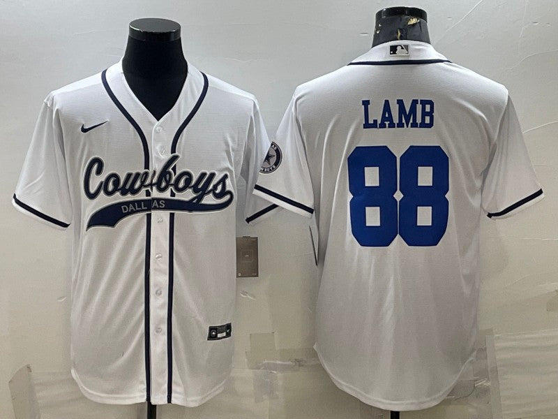 CeeDee Lamb Dallas Cowboys white jersey