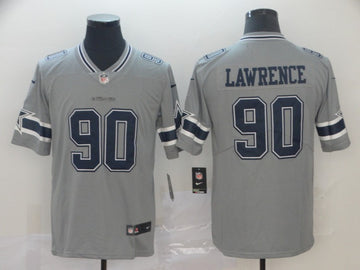 Demarcus Lawrence Dallas Cowboys gray Inverted Legend jersey