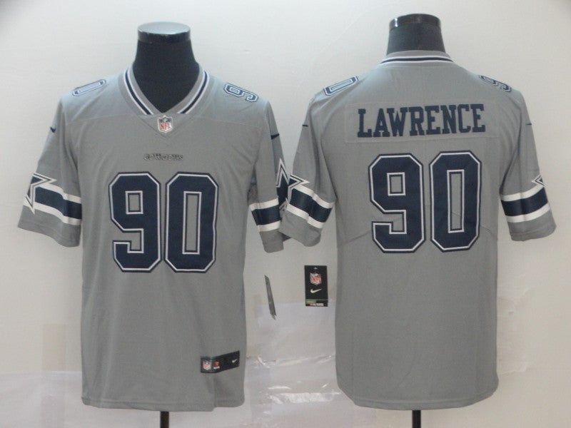 Demarcus Lawrence Dallas Cowboys gray Inverted Legend jersey