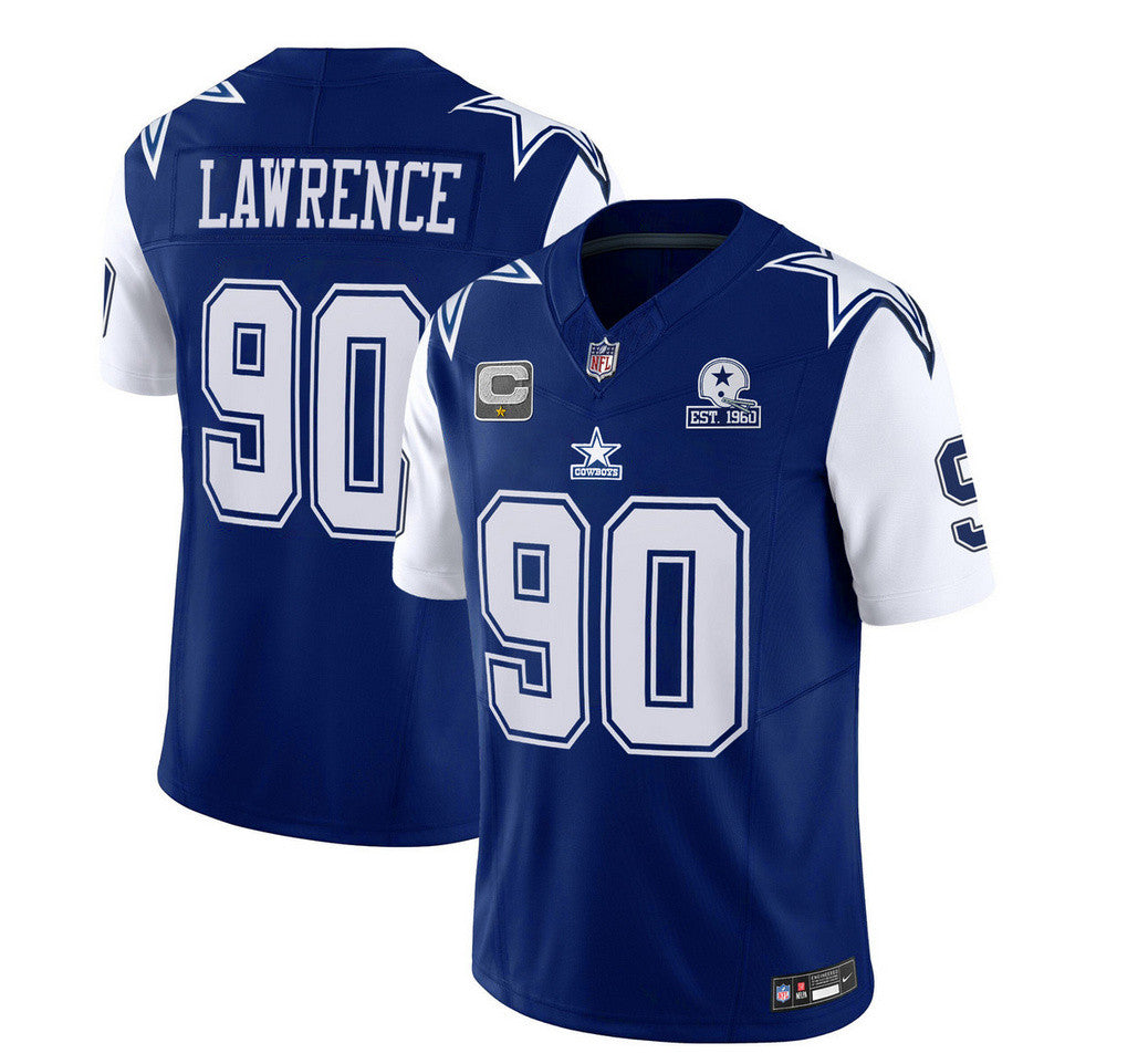 DeMarcus Lawrence Dallas Cowboys navy Vapor jersey