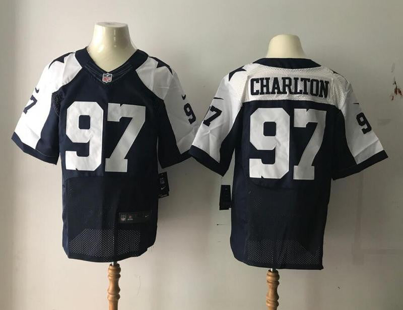 Taco Charlton Dallas Cowboys navy Elite jersey