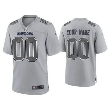 Custom Dallas Cowboys gray Game jersey