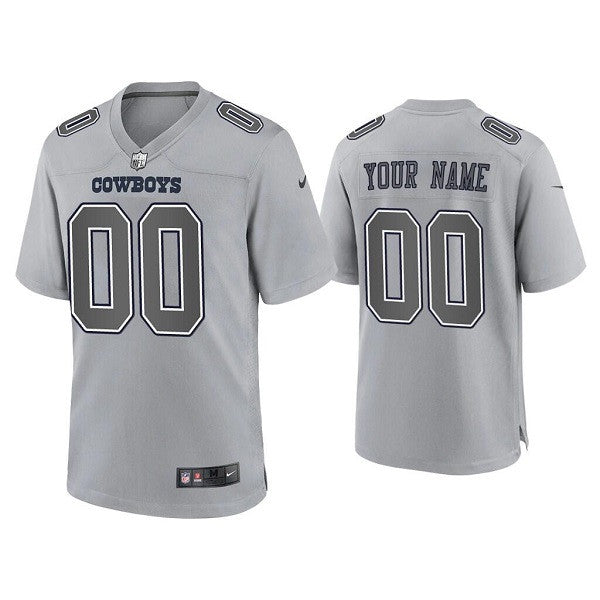 Custom Dallas Cowboys gray Game jersey