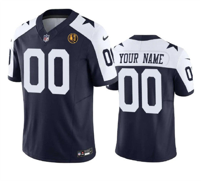 Custom Dallas Cowboys navy Vapor jersey