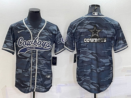 Blank Gray Dallas Cowboys camo Camo jersey