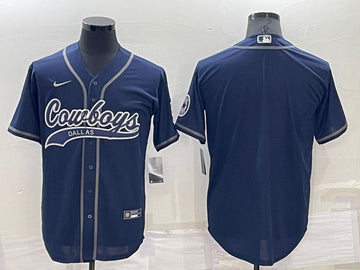 Custom Dallas Cowboys navy jersey
