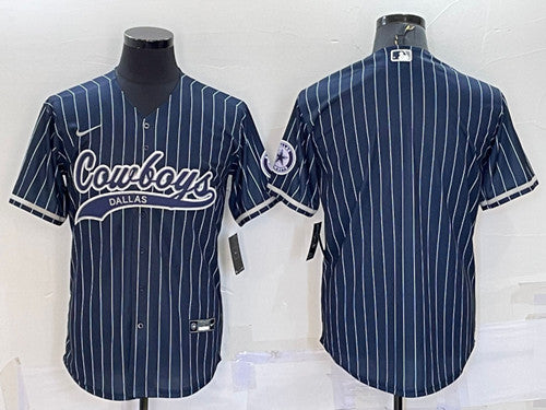 Custom Dallas Cowboys navy jersey