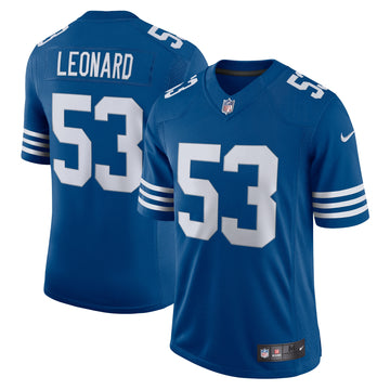 Darius Leonard Indianapolis Colts royal Vapor jersey