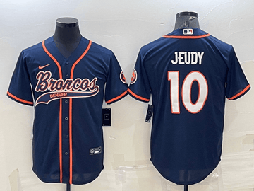 Jerry Jeudy Denver Broncos navy jersey