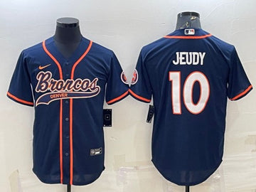 Jerry Jeudy Denver Broncos navy jersey