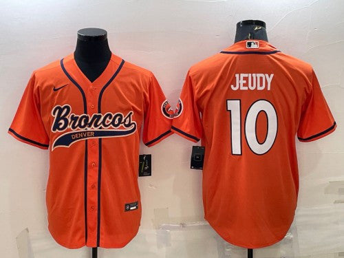Jerry Jeudy Denver Broncos orange jersey